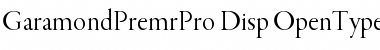 Download Garamond Premier Pro Display Font