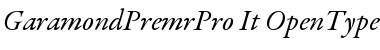 Download Garamond Premier Pro Italic Font