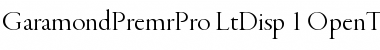 Download Garamond Premier Pro Light Display Font