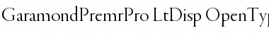Download Garamond Premier Pro Light Display Font