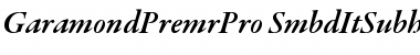 Download Garamond Premier Pro Semibold Italic Subhead Font