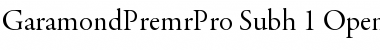 Download Garamond Premier Pro Subhead Font