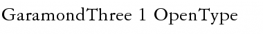 Download Garamond Three Regular Font