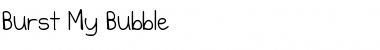 Download Burst My Bubble Regular Font Title Preview