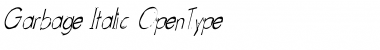 Download Garbage Italic Font Title Preview