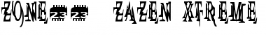 Download Zone23_zazen xtreme Normal Font Title Preview
