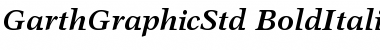 Download Garth Graphic Std Bold Italic Font
