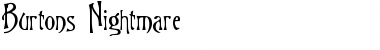 Download Burton's Nightmare Regular Font Title Preview