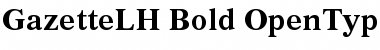 Download Gazette LH Bold Font Title Preview