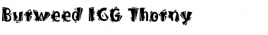 Download Burweed ICG Thorny Regular Font Title Preview