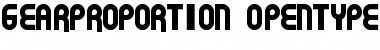 Download Gear Proportion Regular Font Title Preview