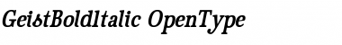 Download GeistBoldItalic Regular Font Title Preview