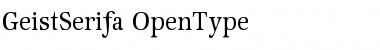 Download GeistSerifa Regular Font Title Preview