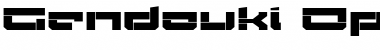 Download Gendouki Regular Font Title Preview