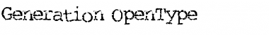 Download Generation Regular Font Title Preview