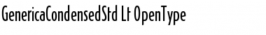 Download Generica Condensed Std Light Font Title Preview