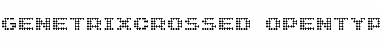 Download GenetrixCrossed Medium Font Title Preview
