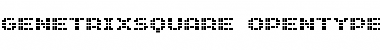 Download GenetrixSquare Medium Font Title Preview