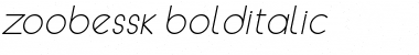 Download ZoobeSSK BoldItalic Font Title Preview