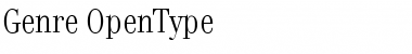 Download Genre Regular Font Title Preview