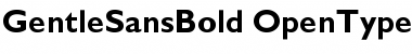 Download Gentle SansBold Font Title Preview