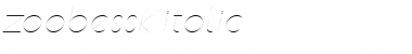 Download ZoobeSSK Italic Font Title Preview