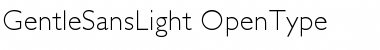 Download Gentle SansLight Font Title Preview