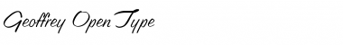 Download Geoffrey Regular Font Title Preview