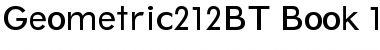 Download Geometric 212 Book Font Title Preview