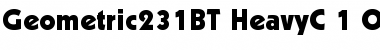 Download Geometric 231 Heavy Font Title Preview