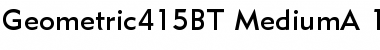 Download Geometric 415 Medium Font Title Preview