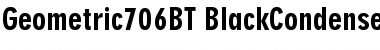 Download Geometric 706 Black Condensed Font Title Preview