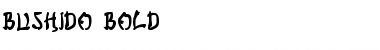 Download Bushido Bold Bold Font Title Preview