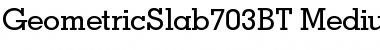 Download Geometric Slabserif 703 Medium Font Title Preview