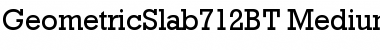 Download Geometric Slabserif 712 Medium Font Title Preview