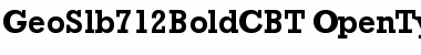 Download GeoSlb712BoldC BT Regular Font Title Preview