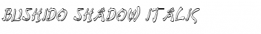 Download Bushido Shadow Italic Italic Font Title Preview