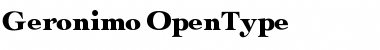 Download Geronimo Regular Font Title Preview