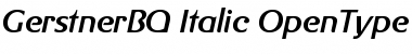 Download Gerstner BQ Regular Font Title Preview