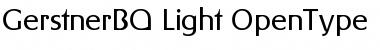 Download Gerstner BQ Regular Font Title Preview