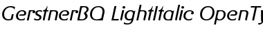 Download Gerstner BQ Regular Font Title Preview