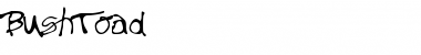 Download BushToad Regular Font Title Preview