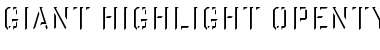 Download Giant Highlight Font Title Preview