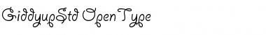 Download Giddyup Std Regular Font Title Preview