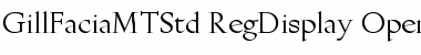 Download Gill Facia MT Std Regular Display Font Title Preview