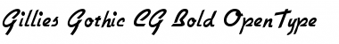 Download Gillies Gothic CG Bold Regular Font Title Preview