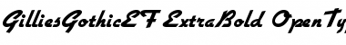 Download GilliesGothicEF ExtraBold Font Title Preview