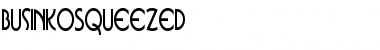 Download BusinkoSqueezed Regular Font Title Preview