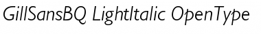 Download Gill Sans BQ Regular Font Title Preview