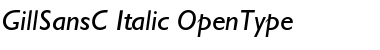 Download GillSansC Italic Font Title Preview